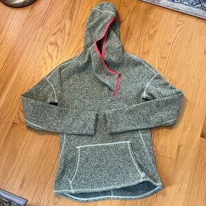 Stio Sweetwater Fleece Hoodie 1/4 Zip Hoodie Ladies Small Heather green